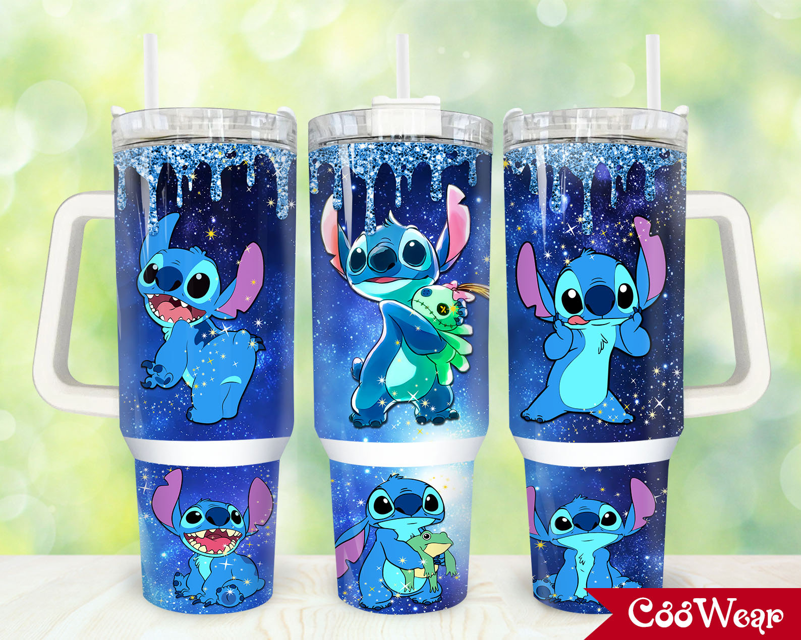 Stitch Cartoon Custom Stanley Cup 40 oz 30 oz Tumbler With Handle