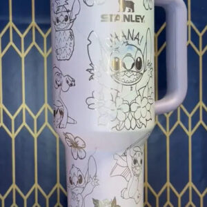 Stitch Cartoon Custom Stanley Cup 40 oz 30 oz Tumbler With Handle