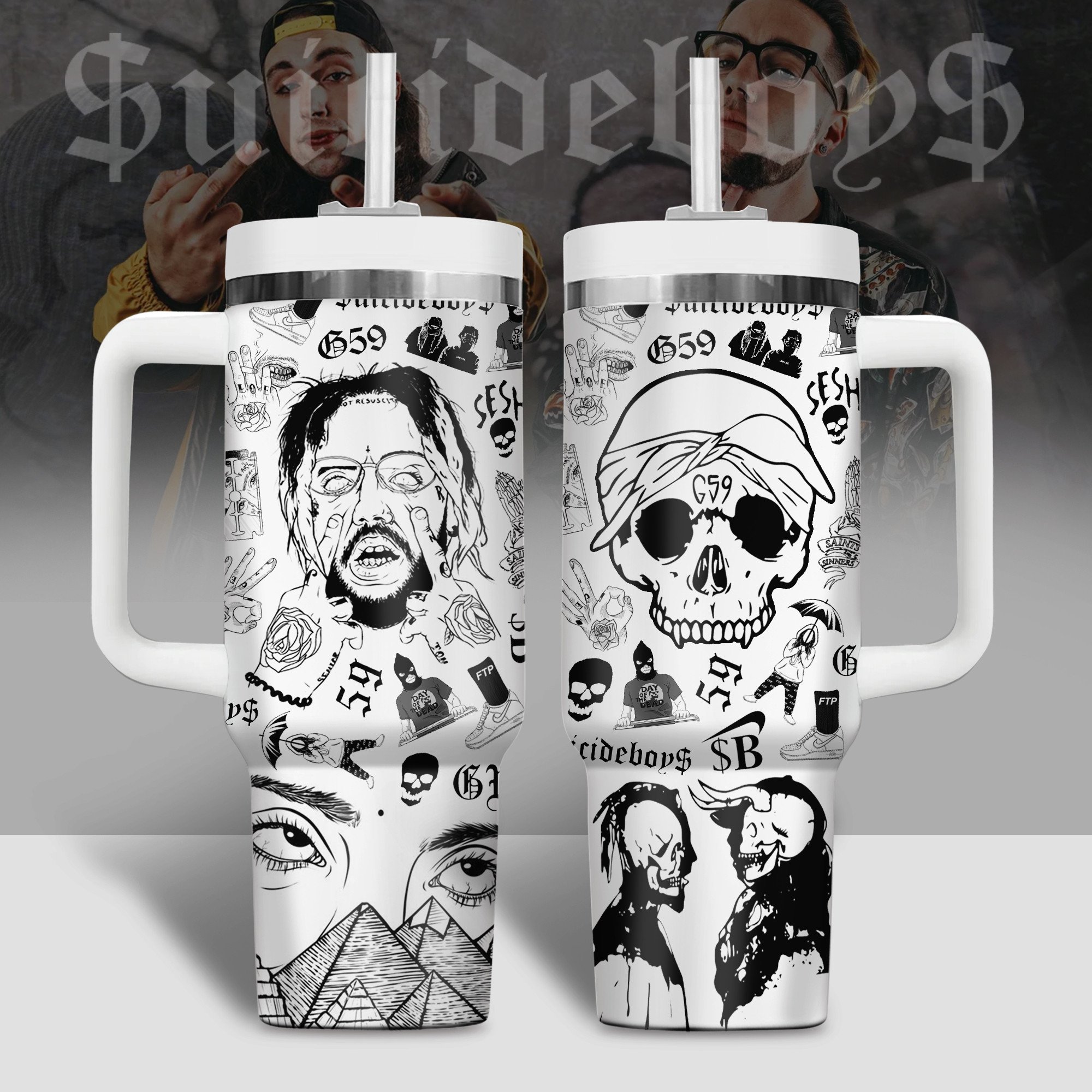 Suicideboys G59 Movies Custom Stanley Cup 40 oz 30 oz Tumbler With Handle