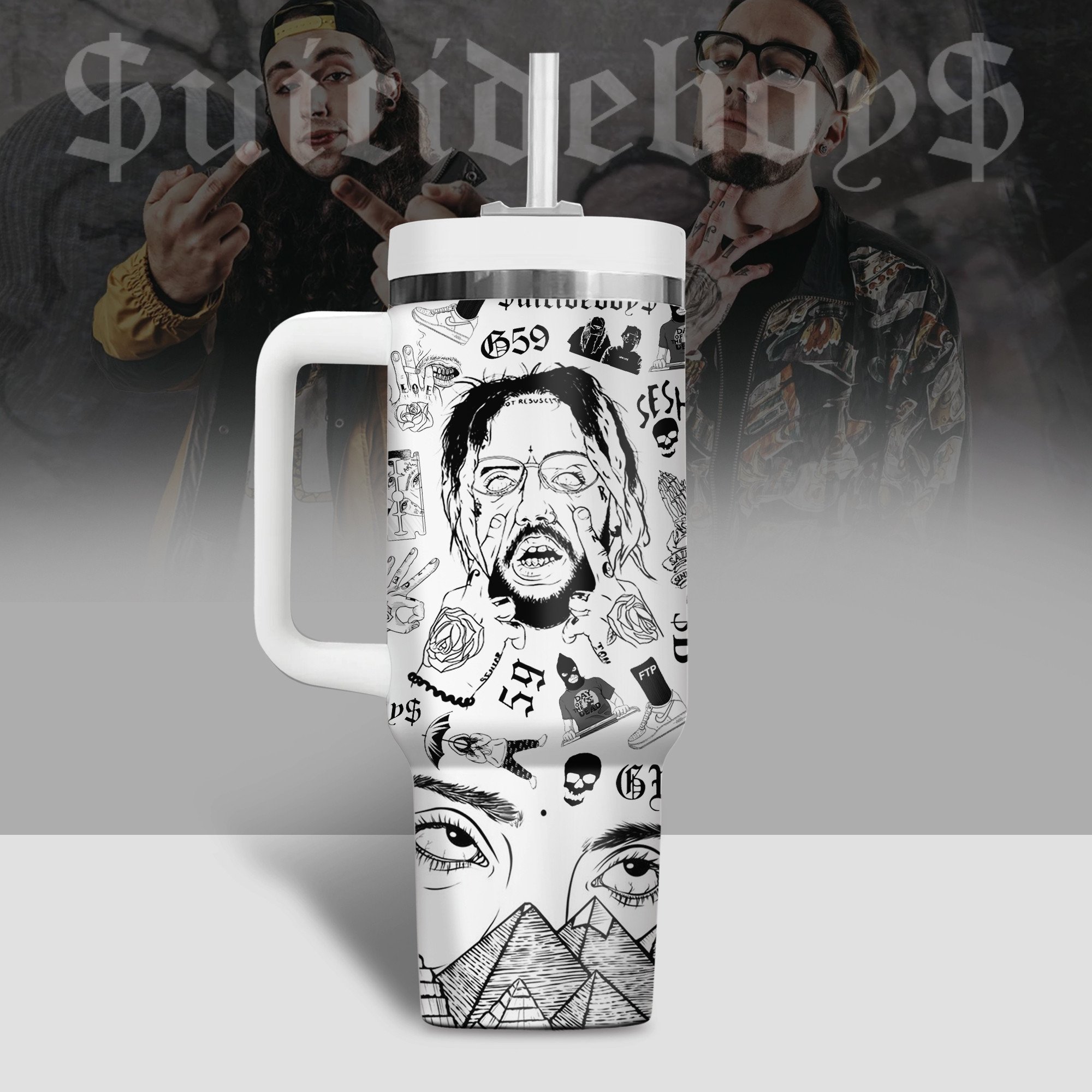 Suicideboys G59 Movies Custom Stanley Cup 40 oz 30 oz Tumbler With Handle