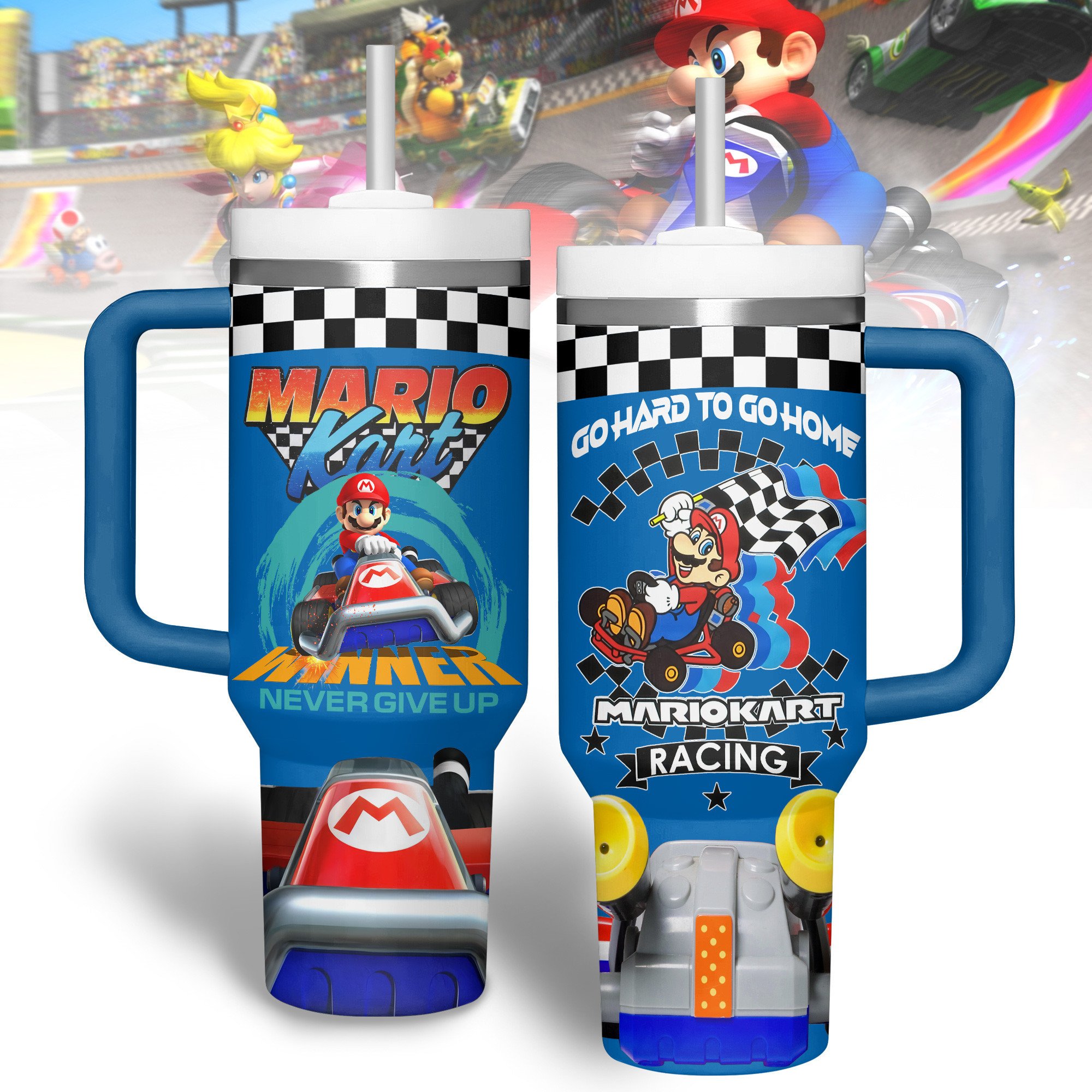 Super Mario Games Custom Stanley Cup 40 oz 30 oz Tumbler With Handle