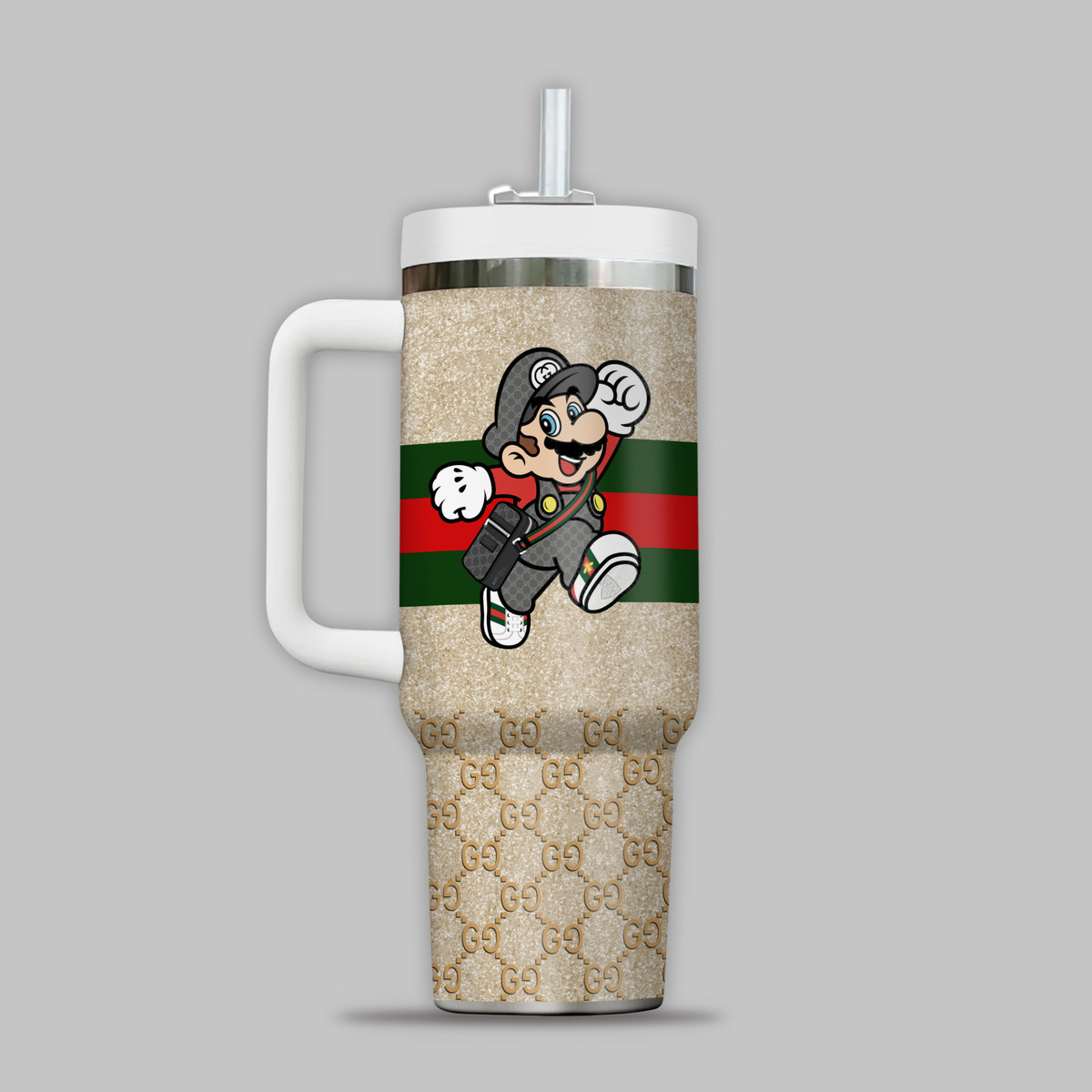 Super Mario Games Custom Stanley Cup 40 oz 30 oz Tumbler With Handle