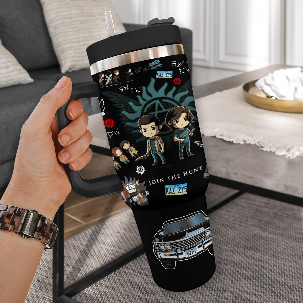Supernatural TV Series Custom Stanley Cup 40 oz 30 oz Tumbler With Handle