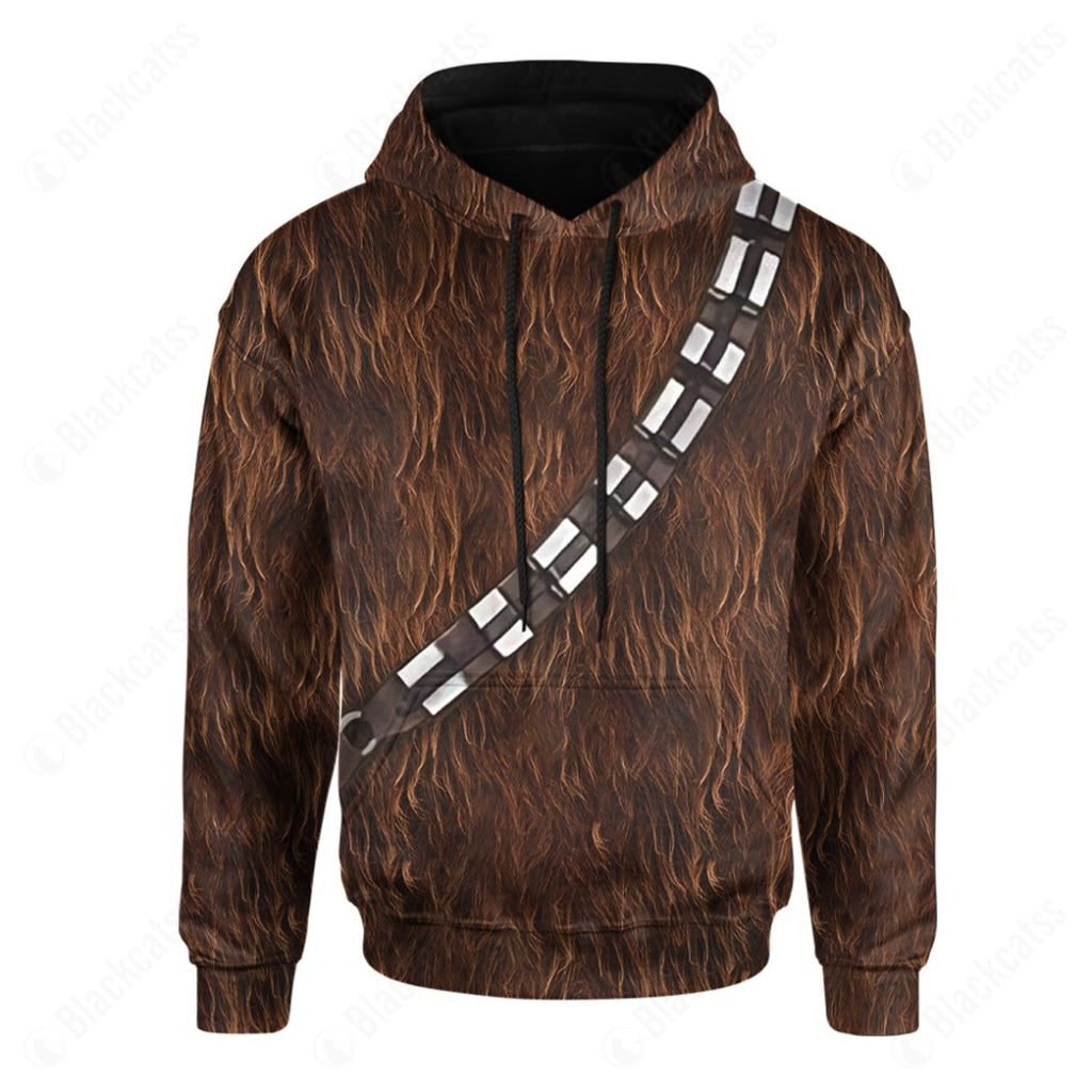 SW Wookiee Chewbacca Warrior Costume Hoodie Sweatshirt T-Shirt Sweatpants Tracksuit - Stormmerch Exclusive