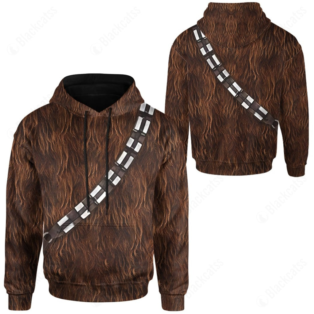 SW Wookiee Chewbacca Warrior Costume Hoodie Sweatshirt T-Shirt Sweatpants Tracksuit - Stormmerch Exclusive