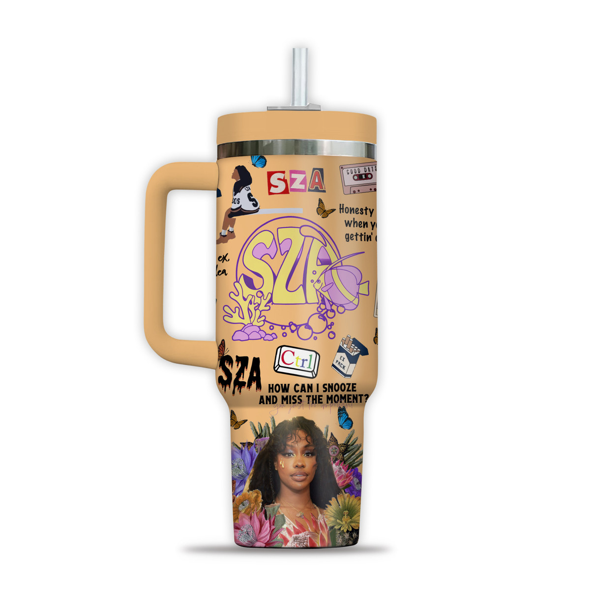 SZA Music Custom Stanley Cup 40 oz 30 oz Tumbler With Handle