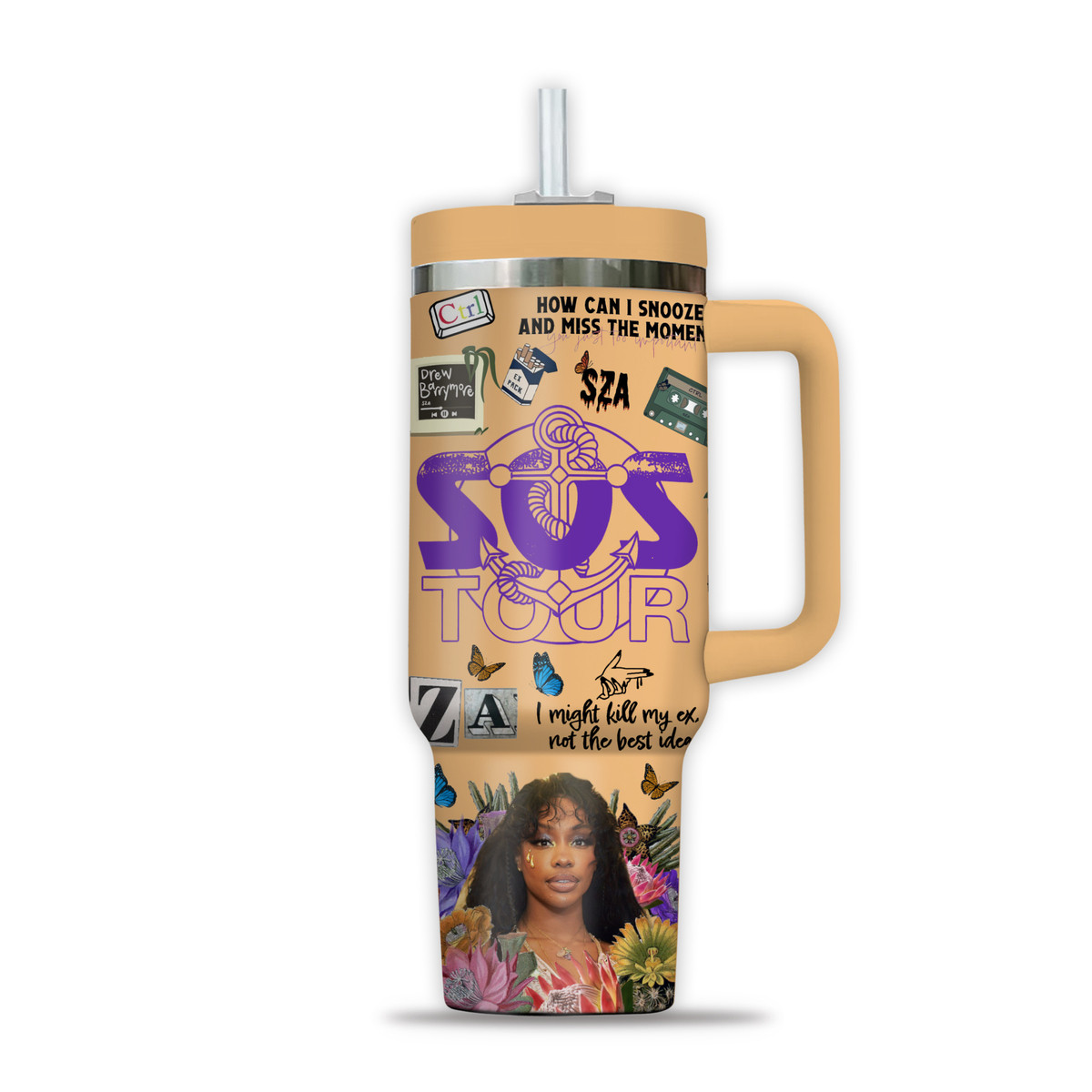 SZA Music Custom Stanley Cup 40 oz 30 oz Tumbler With Handle