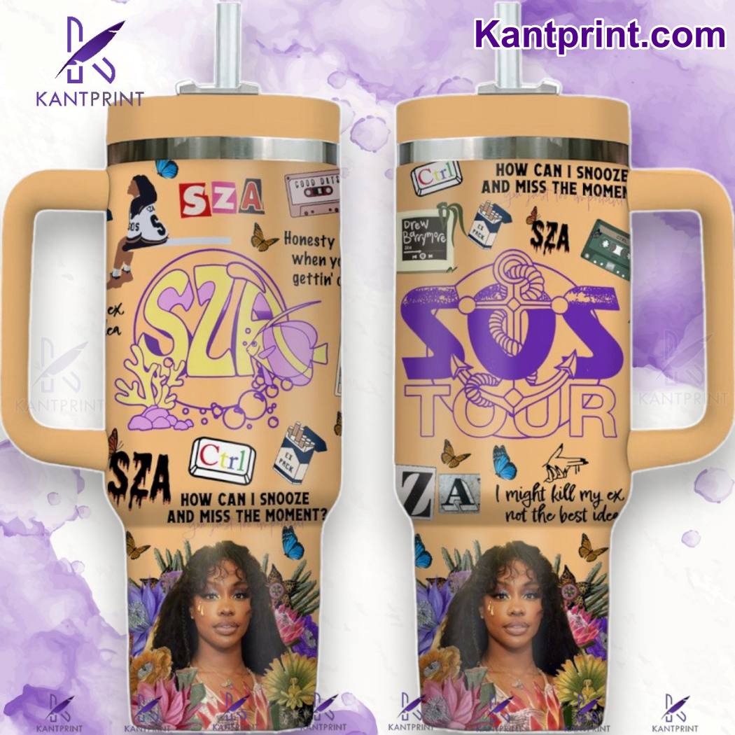 Sza Sos Music Custom Stanley Cup 40 oz 30 oz Tumbler With Handle