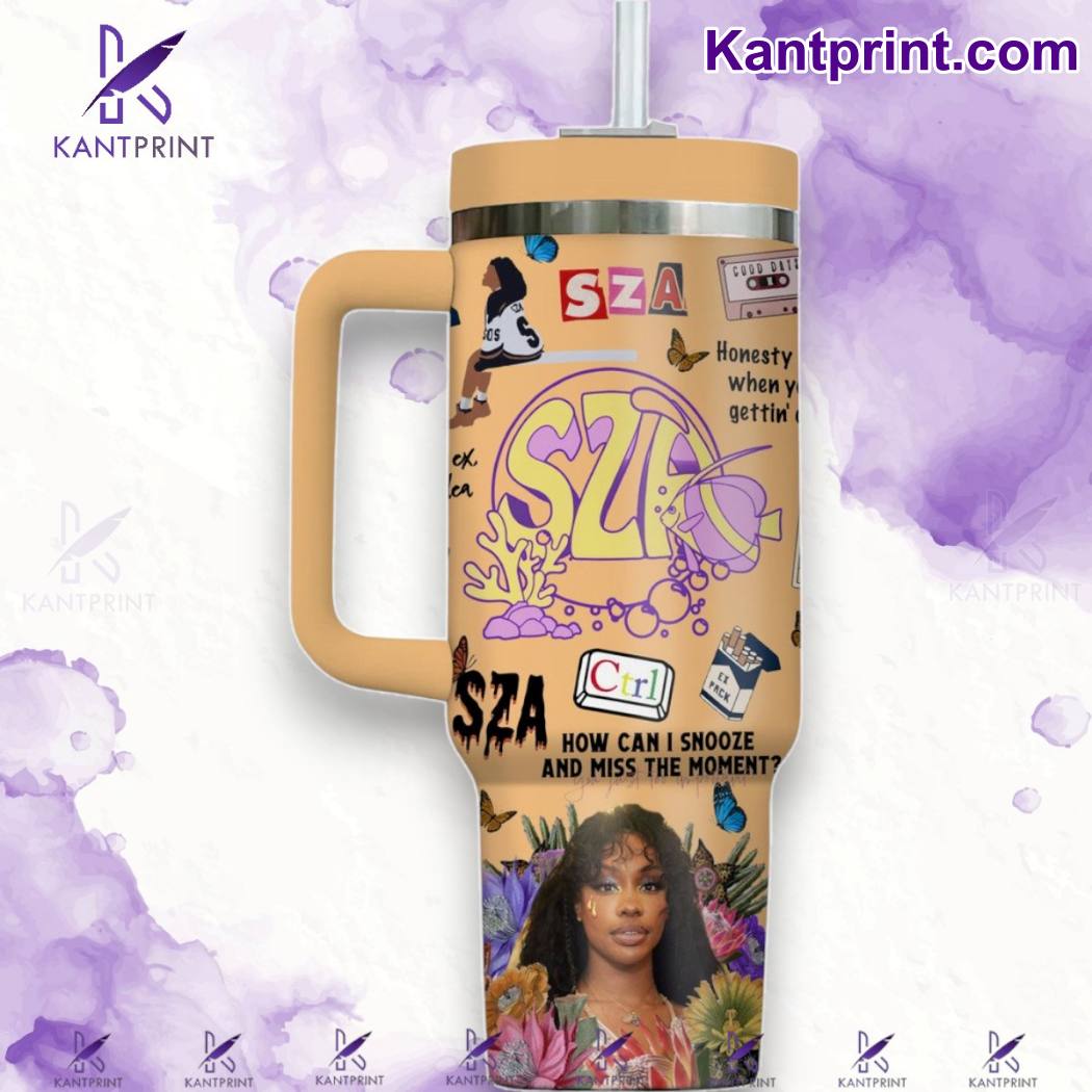 Sza Sos Music Custom Stanley Cup 40 oz 30 oz Tumbler With Handle
