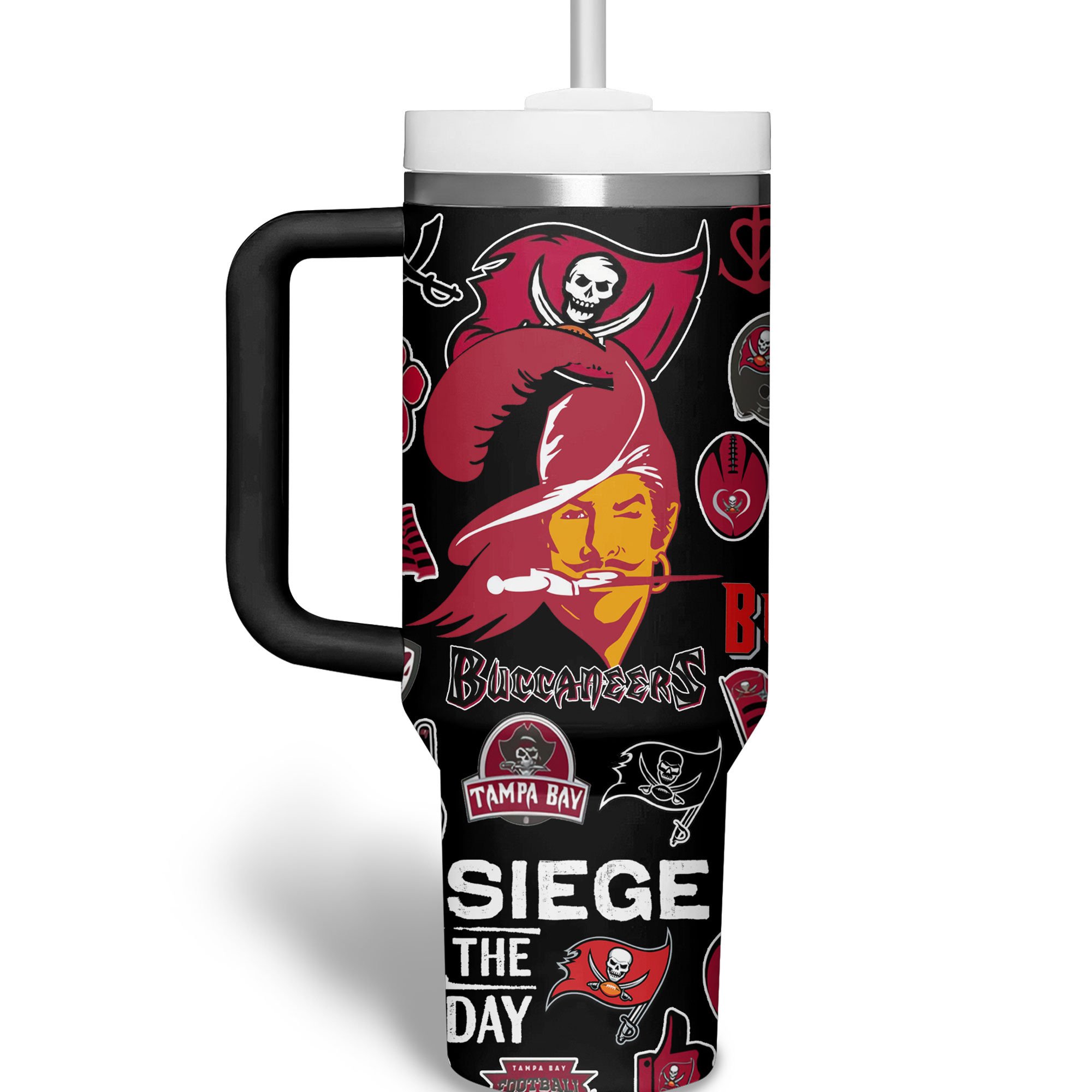 Tampa Bay Buccaneers NFL Custom Stanley Cup 40 oz 30 oz Tumbler With Handle