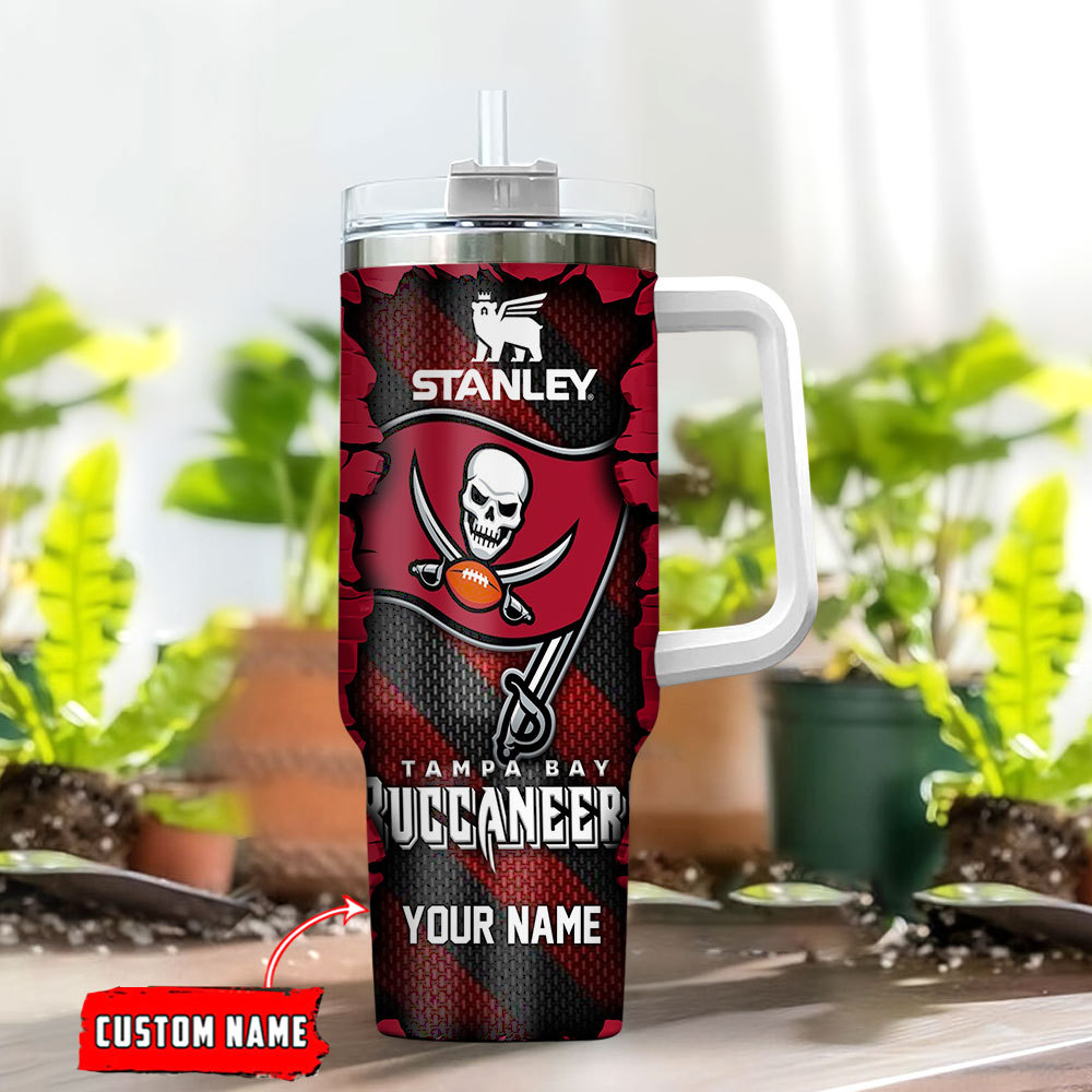 Tampa Bay Buccaneers NFL Custom Stanley Cup 40 oz 30 oz Tumbler With Handle