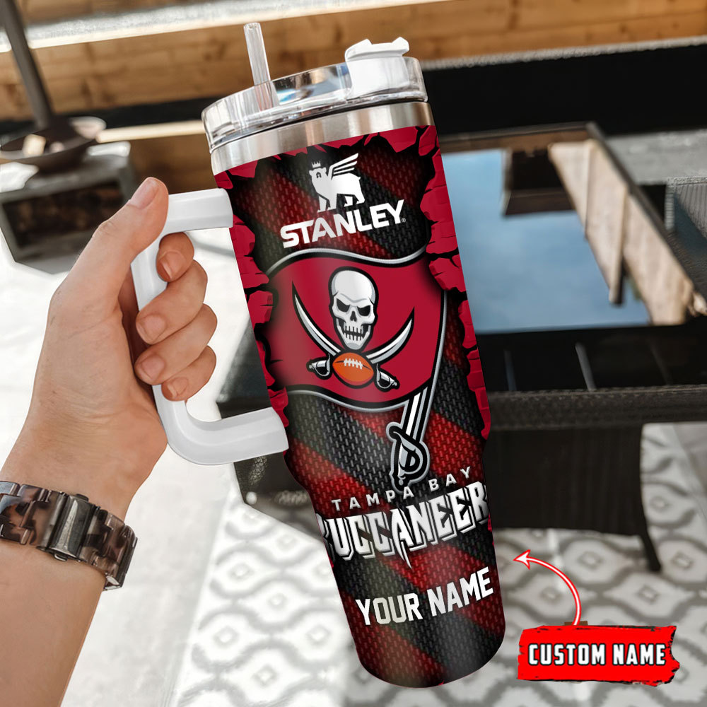 Tampa Bay Buccaneers NFL Custom Stanley Cup 40 oz 30 oz Tumbler With Handle