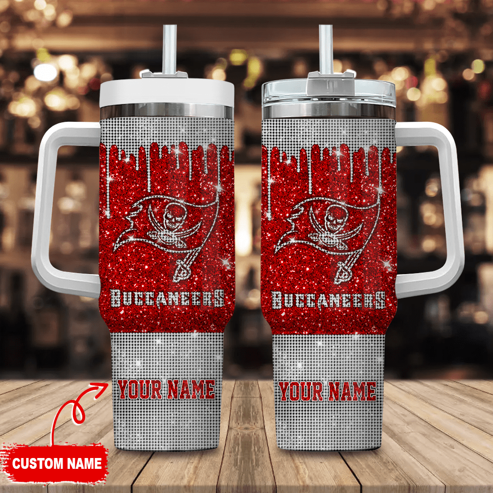 Tampa Bay Buccaneers NFL Custom Stanley Cup 40 oz 30 oz Tumbler With Handle