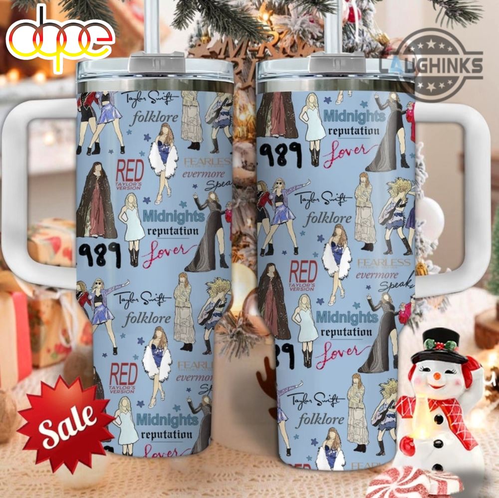 Taylor Swift Albums Swifties Music Custom Stanley Cup 40 oz 30 oz Tumbler With Handle