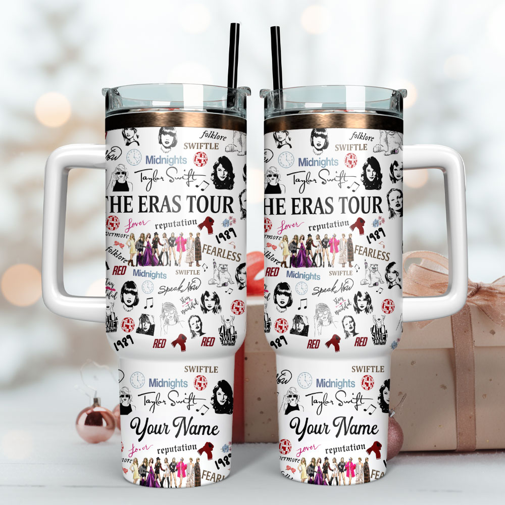 Taylor Swift Music Custom Stanley Cup 40 oz 30 oz Tumbler With Handle