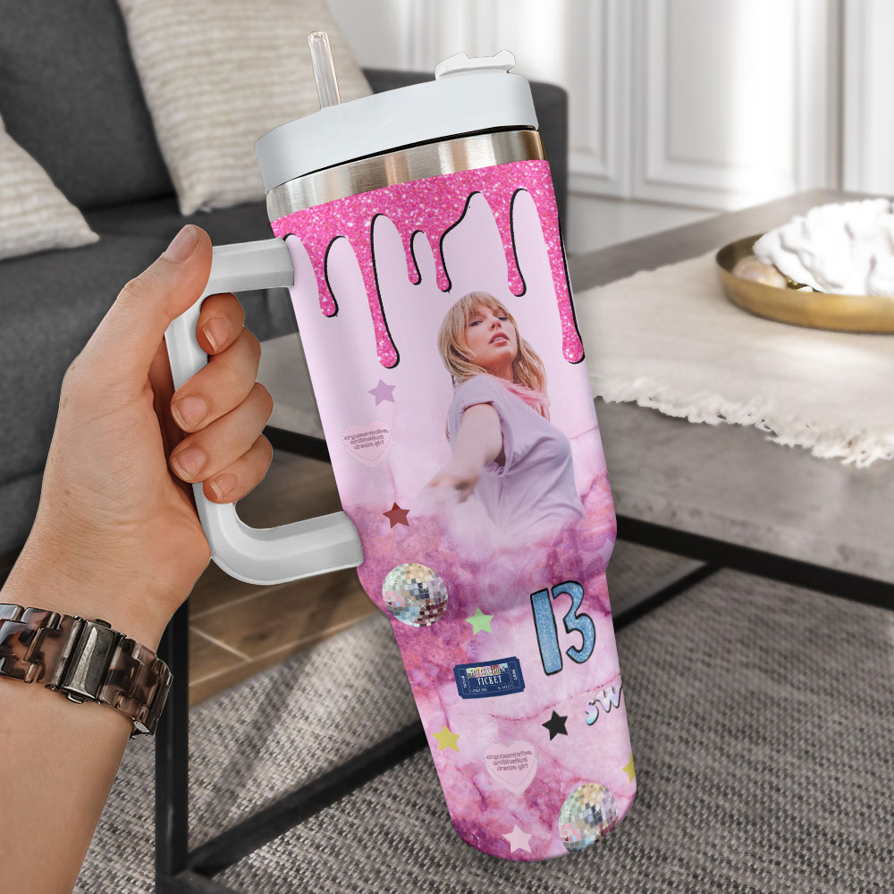 Taylor Swift Music Custom Stanley Cup 40 oz 30 oz Tumbler With Handle
