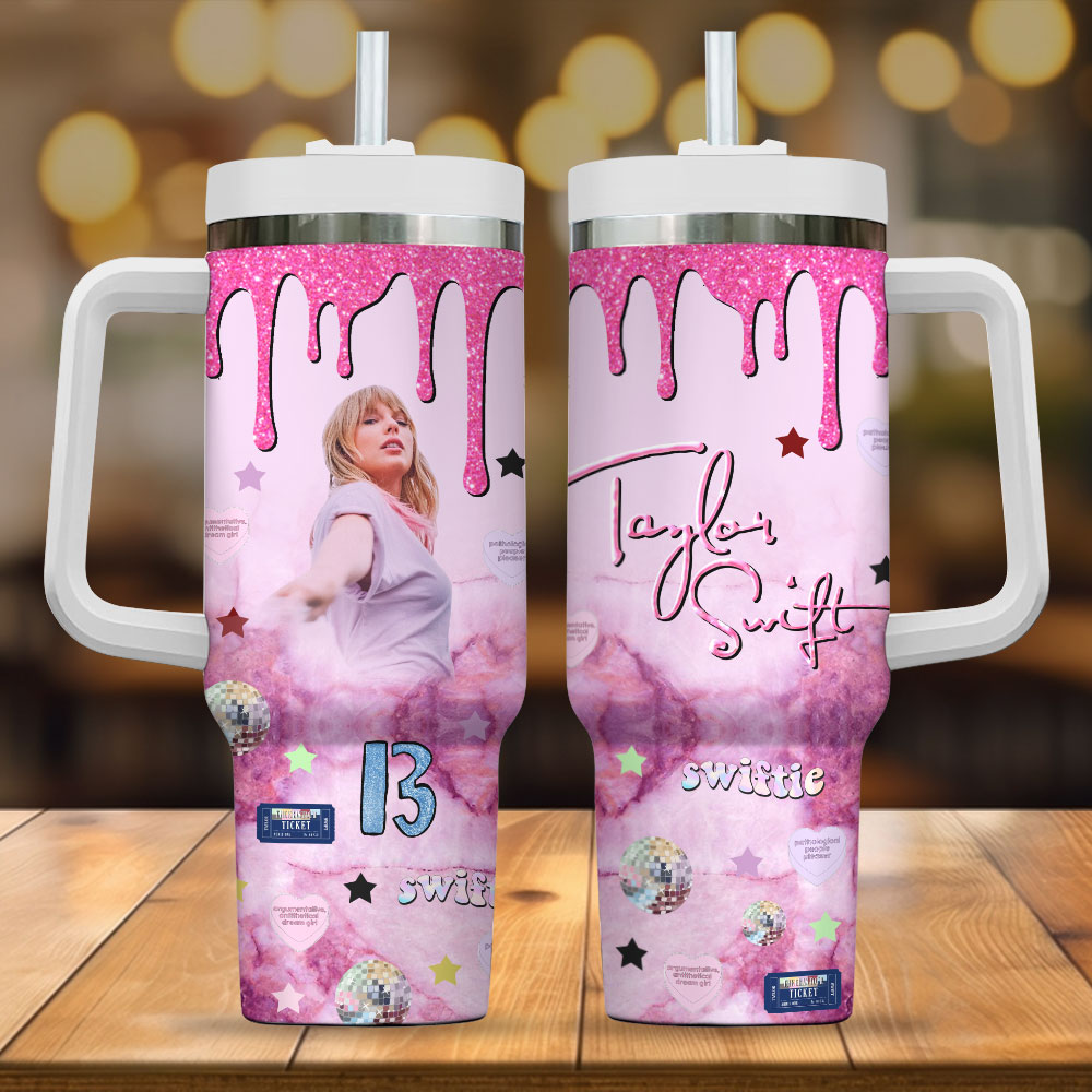 Taylor Swift Music Custom Stanley Cup 40 oz 30 oz Tumbler With Handle