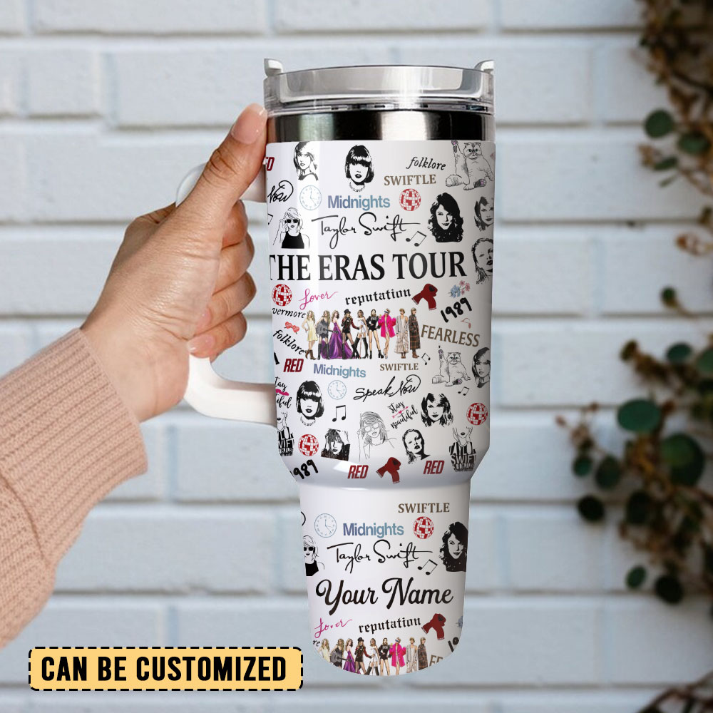 Taylor Swift Music Custom Stanley Cup 40 oz 30 oz Tumbler With Handle