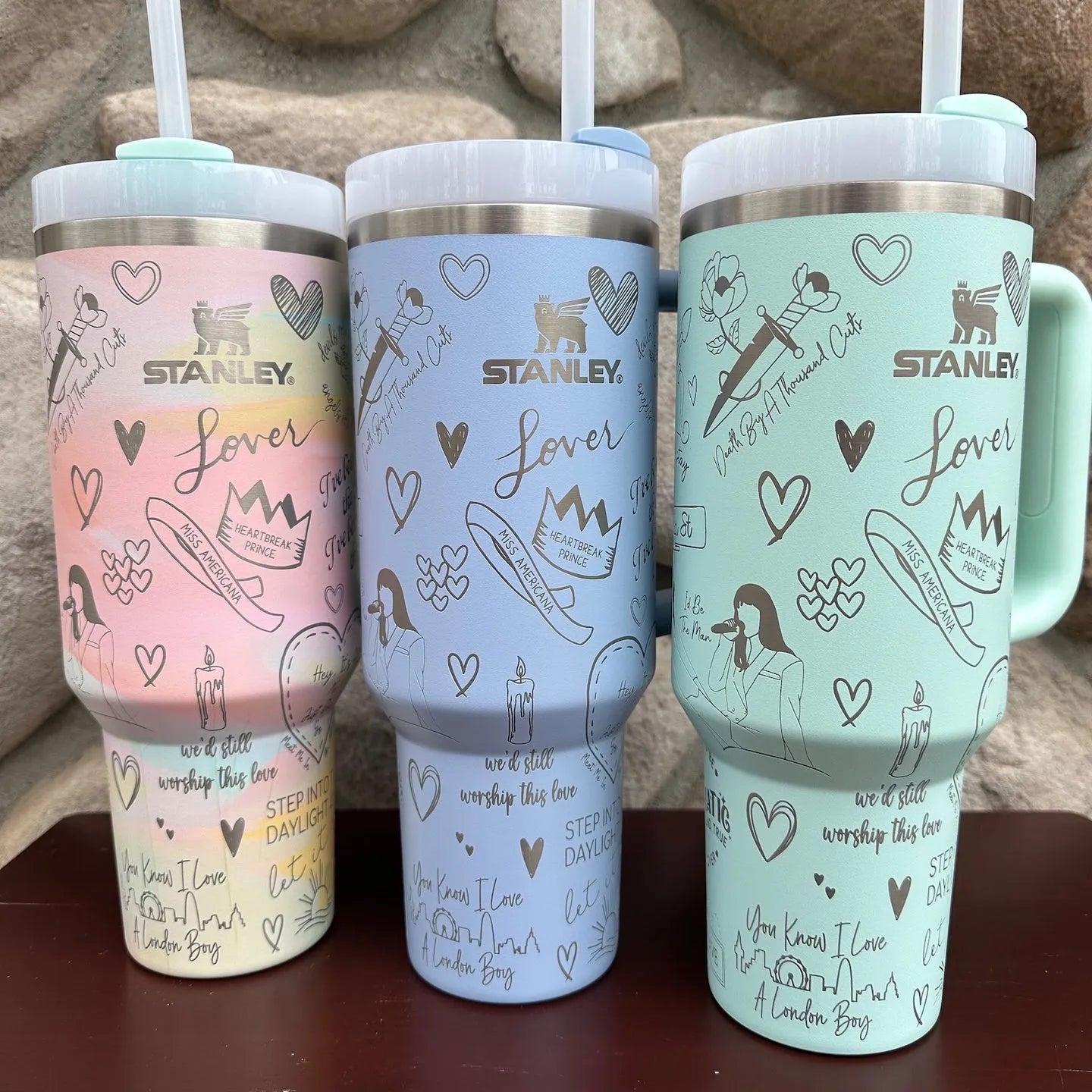 Taylor Swift Music Custom Stanley Cup 40 oz 30 oz Tumbler With Handle