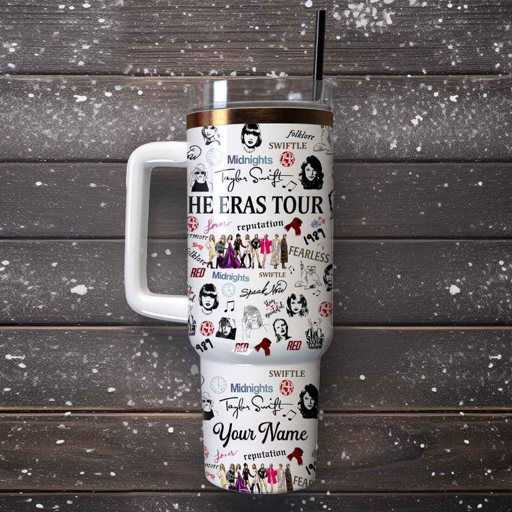 Taylor Swift Music Custom Stanley Cup 40 oz 30 oz Tumbler With Handle
