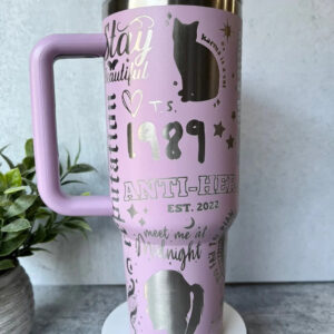 Taylor Swift Music Custom Stanley Cup 40 oz 30 oz Tumbler With Handle