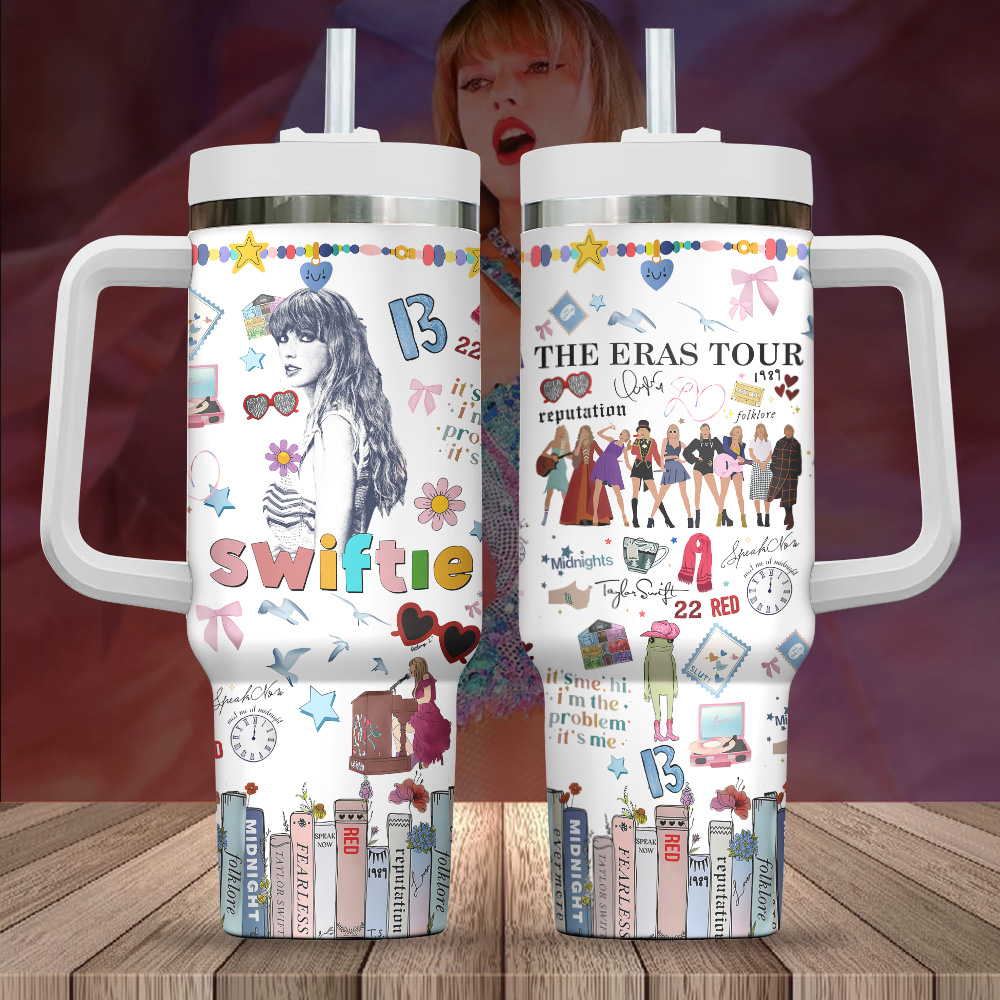 Taylor Swift Music Custom Stanley Cup 40 oz 30 oz Tumbler With Handle