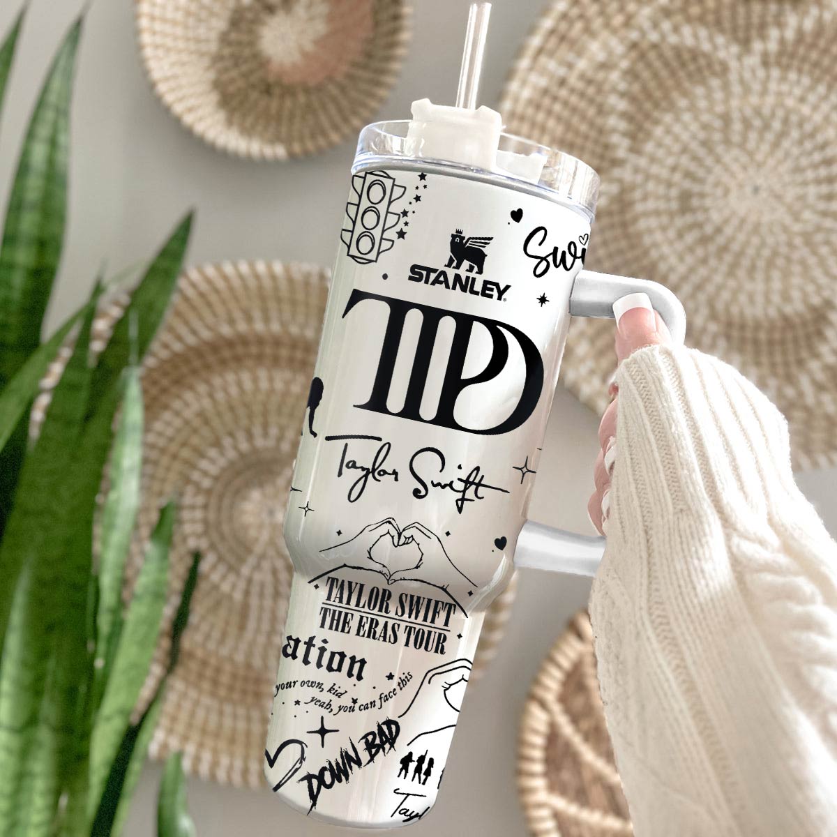 Taylor Swift Music Custom Stanley Cup 40 oz 30 oz Tumbler With Handle