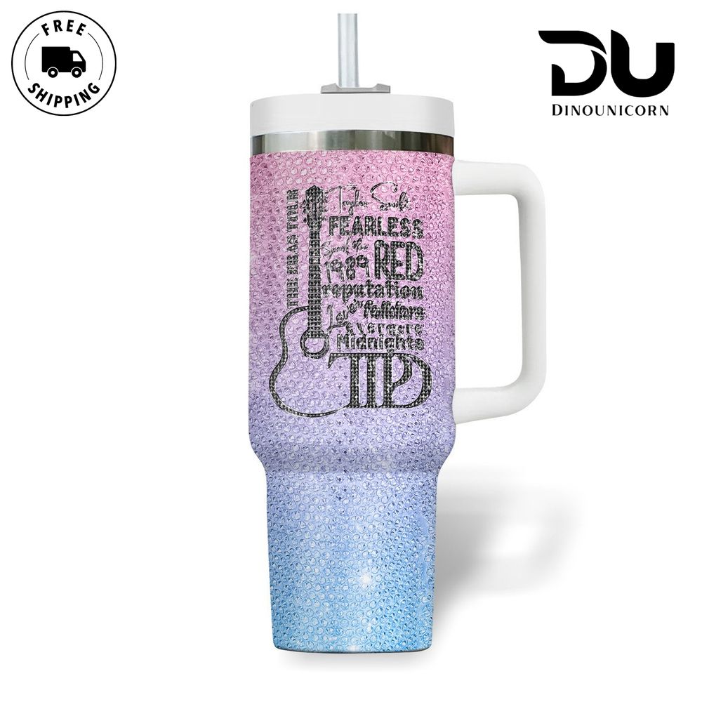 Taylor Swift Music Custom Stanley Cup 40 oz 30 oz Tumbler With Handle