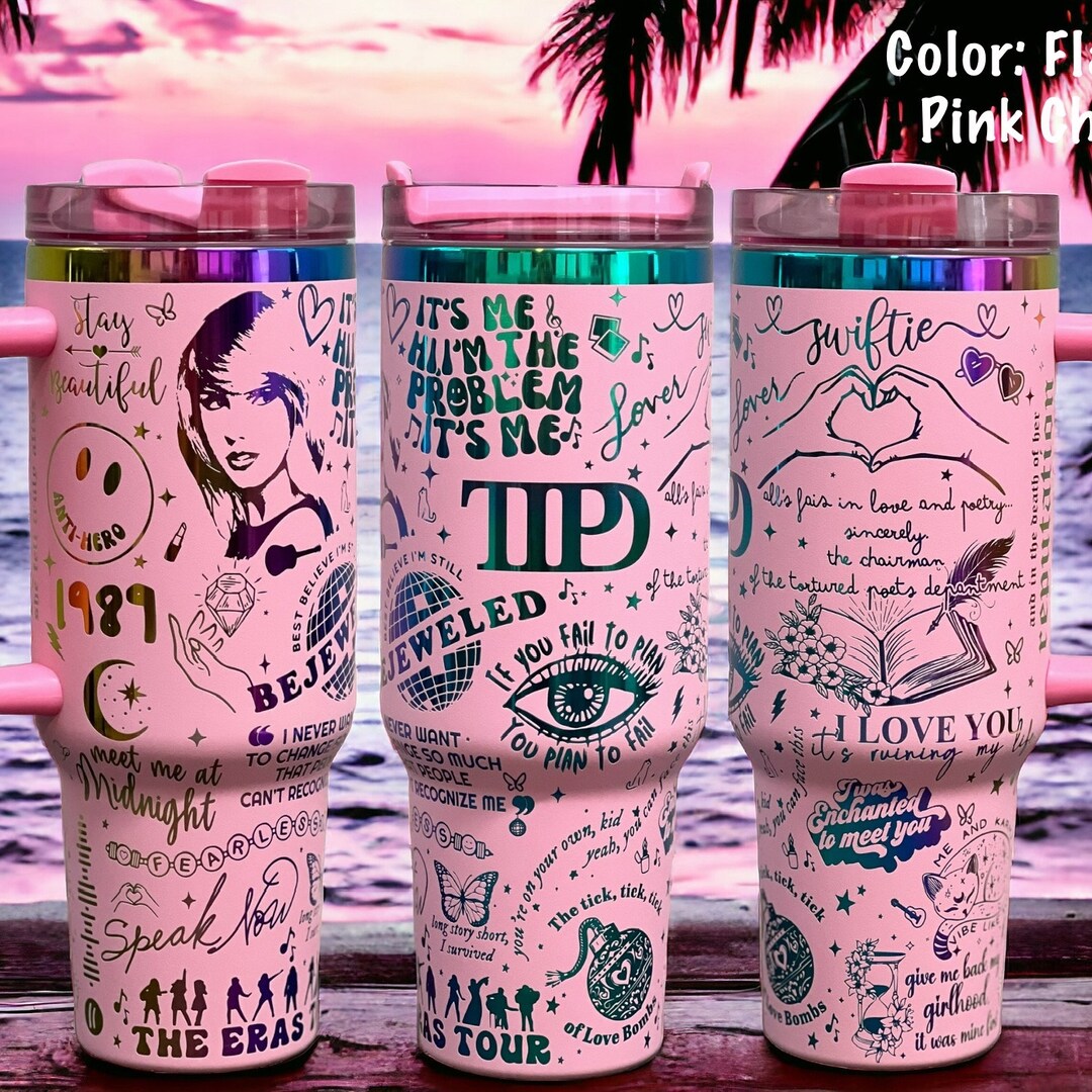 Taylor Swift Music Custom Stanley Cup 40 oz 30 oz Tumbler With Handle