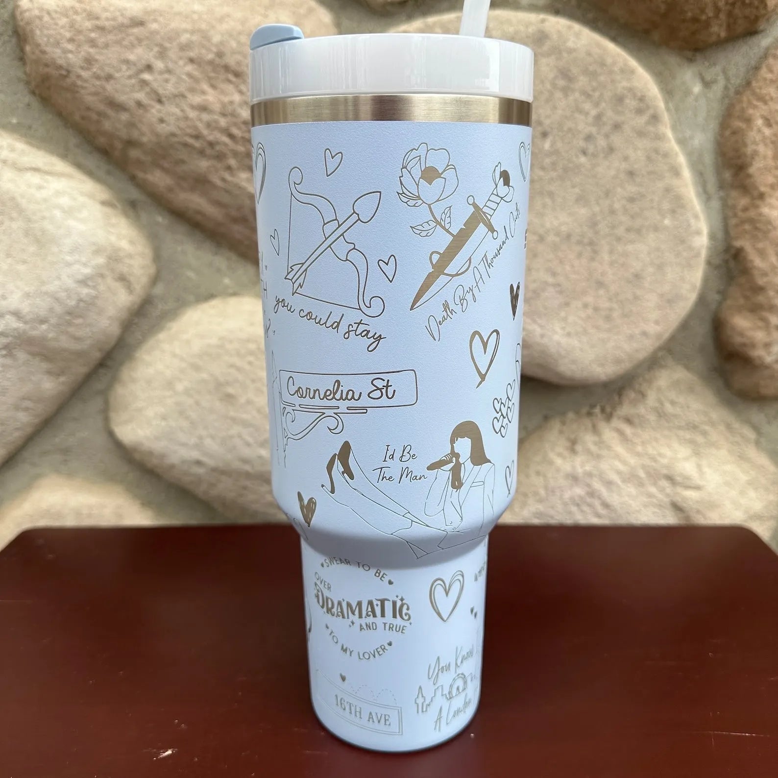 Taylor Swift Music Custom Stanley Cup 40 oz 30 oz Tumbler With Handle