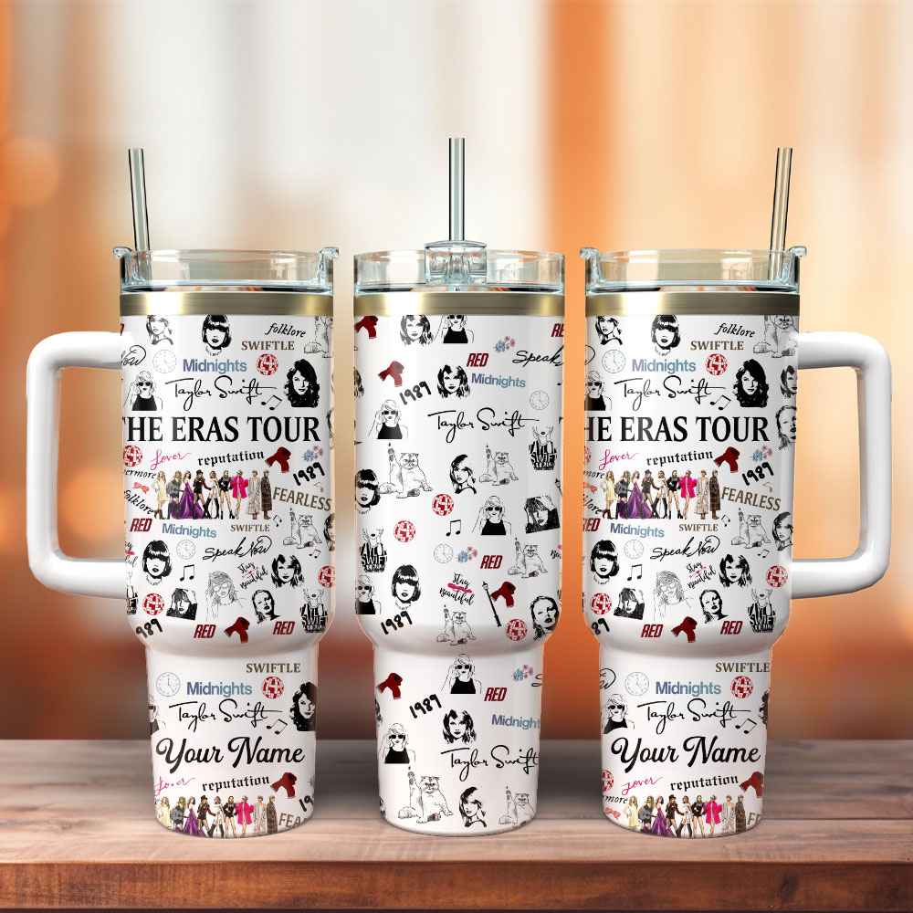 Taylor Swift Music Custom Stanley Cup 40 oz 30 oz Tumbler With Handle