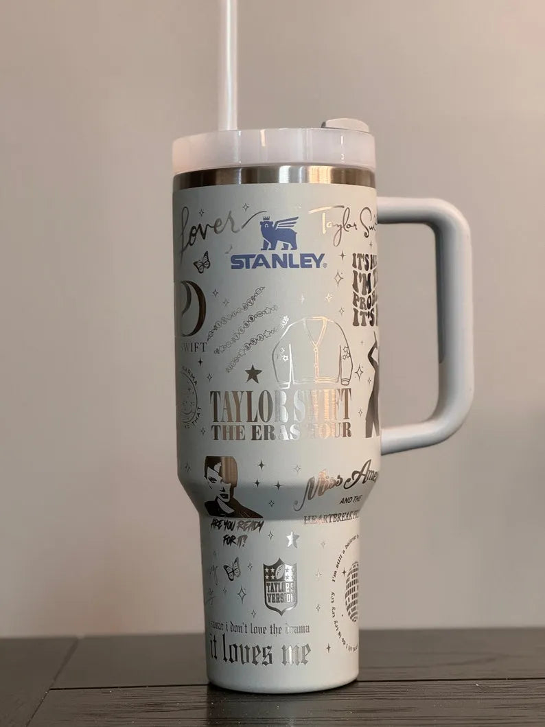 Taylor Swift Music Custom Stanley Cup 40 oz 30 oz Tumbler With Handle