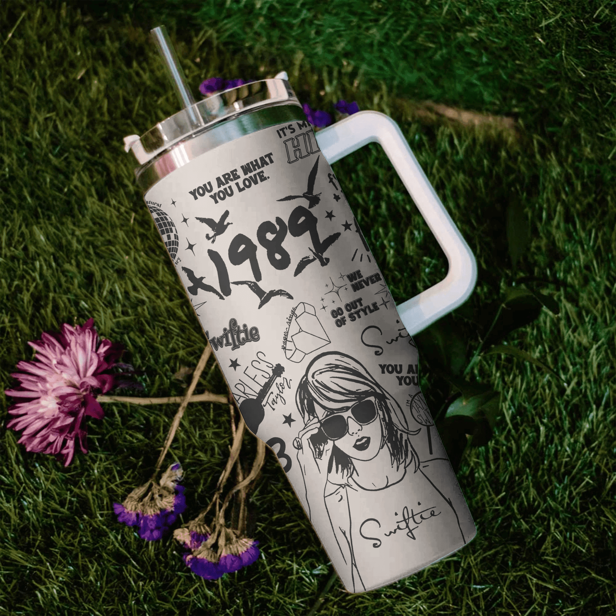 Taylor Swift Music Custom Stanley Cup 40 oz 30 oz Tumbler With Handle