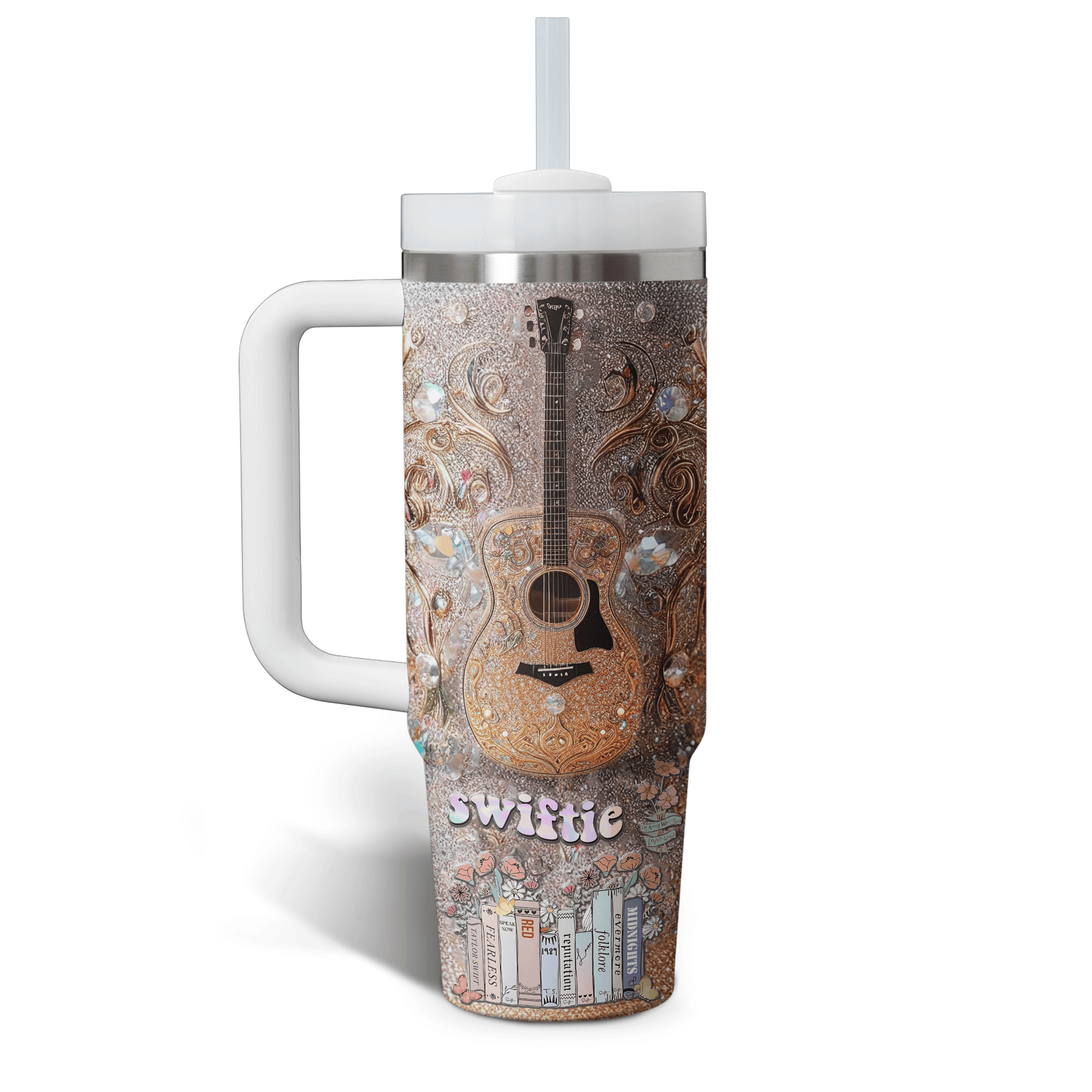 Taylor Swift Music Custom Stanley Cup 40 oz 30 oz Tumbler With Handle