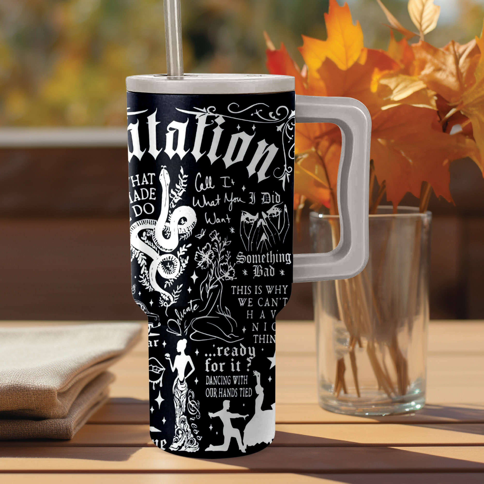 Taylor Swift Reputation Album Music Custom Stanley Cup 40 oz 30 oz Tumbler With Handle