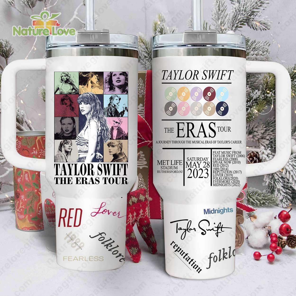 Taylor Swift The Eras Tour Music Custom Stanley Cup 40 oz 30 oz Tumbler With Handle