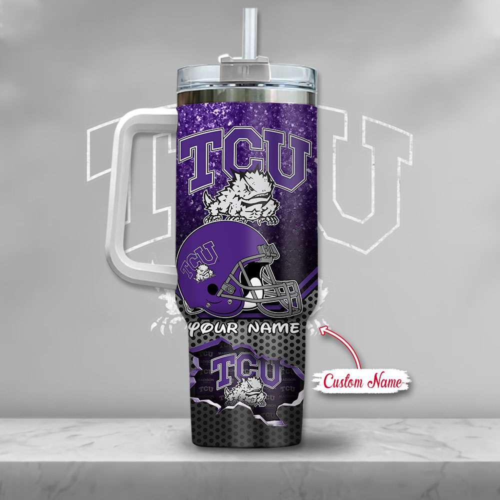 TCU Horned Frogs NCAA Mickey Mouse Custom Stanley Cup 40 oz 30 oz Tumbler With Handle