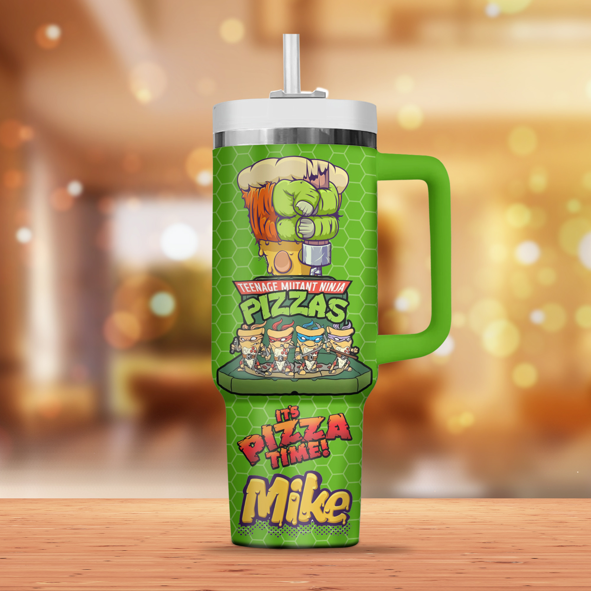 Teenage Mutant Ninja Turtles Cartoon Custom Stanley Cup 40 oz 30 oz Tumbler With Handle