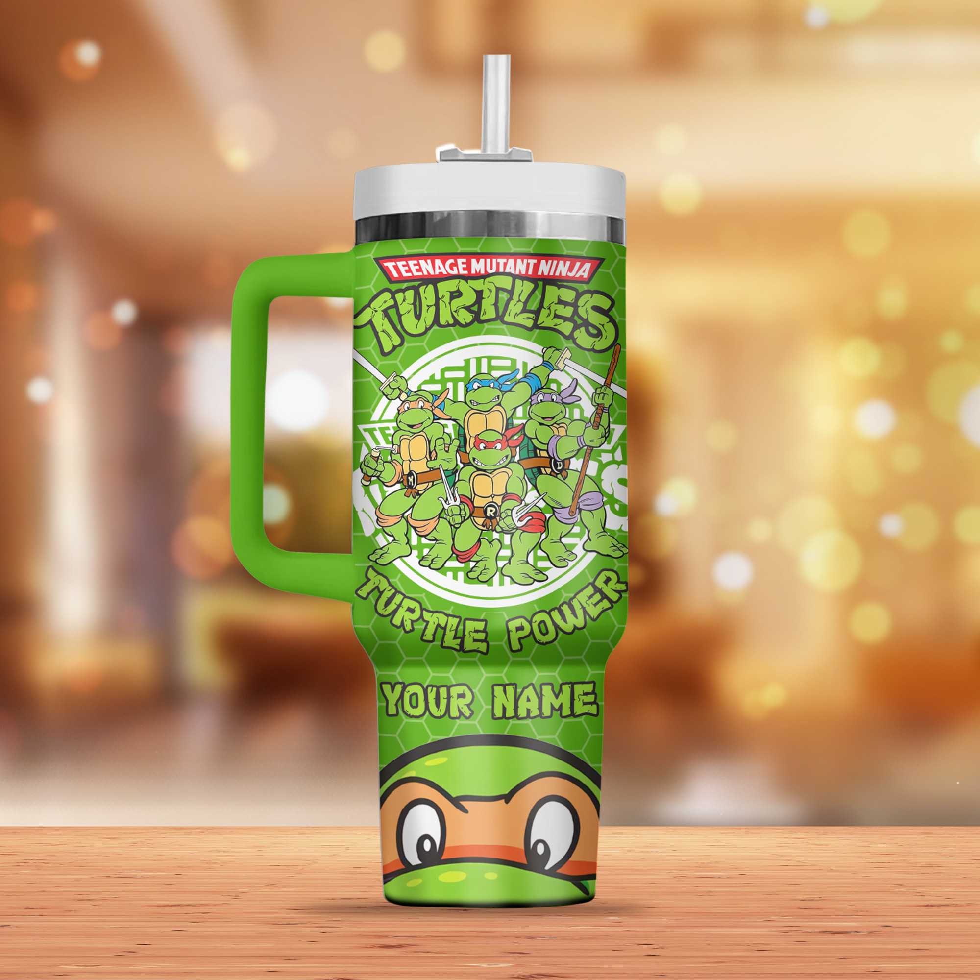 Teenage Mutant Ninja Turtles Cartoon Custom Stanley Cup 40 oz 30 oz Tumbler With Handle
