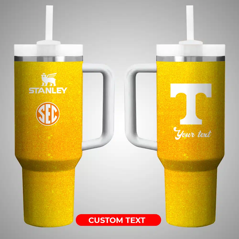 Tennessee Volunteers NCAA Custom Stanley Cup 40 oz 30 oz Tumbler With Handle