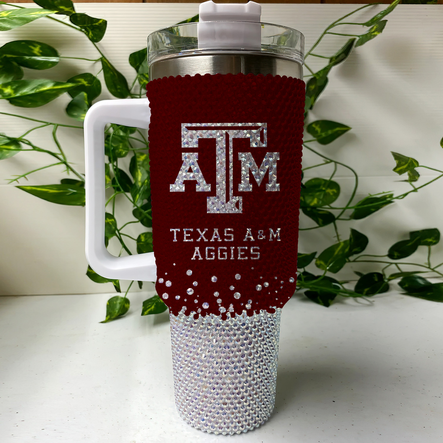 Texas A & Aggies NCAA Custom Stanley Cup 40 oz 30 oz Tumbler With Handle