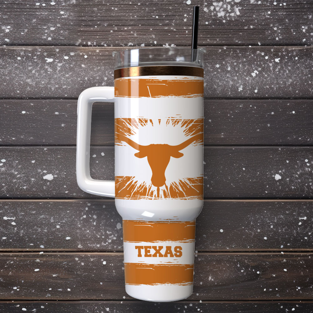 Texas Longhorns Football NCAA Sport Custom Stanley Cup 40 oz 30 oz Tumbler With Handle