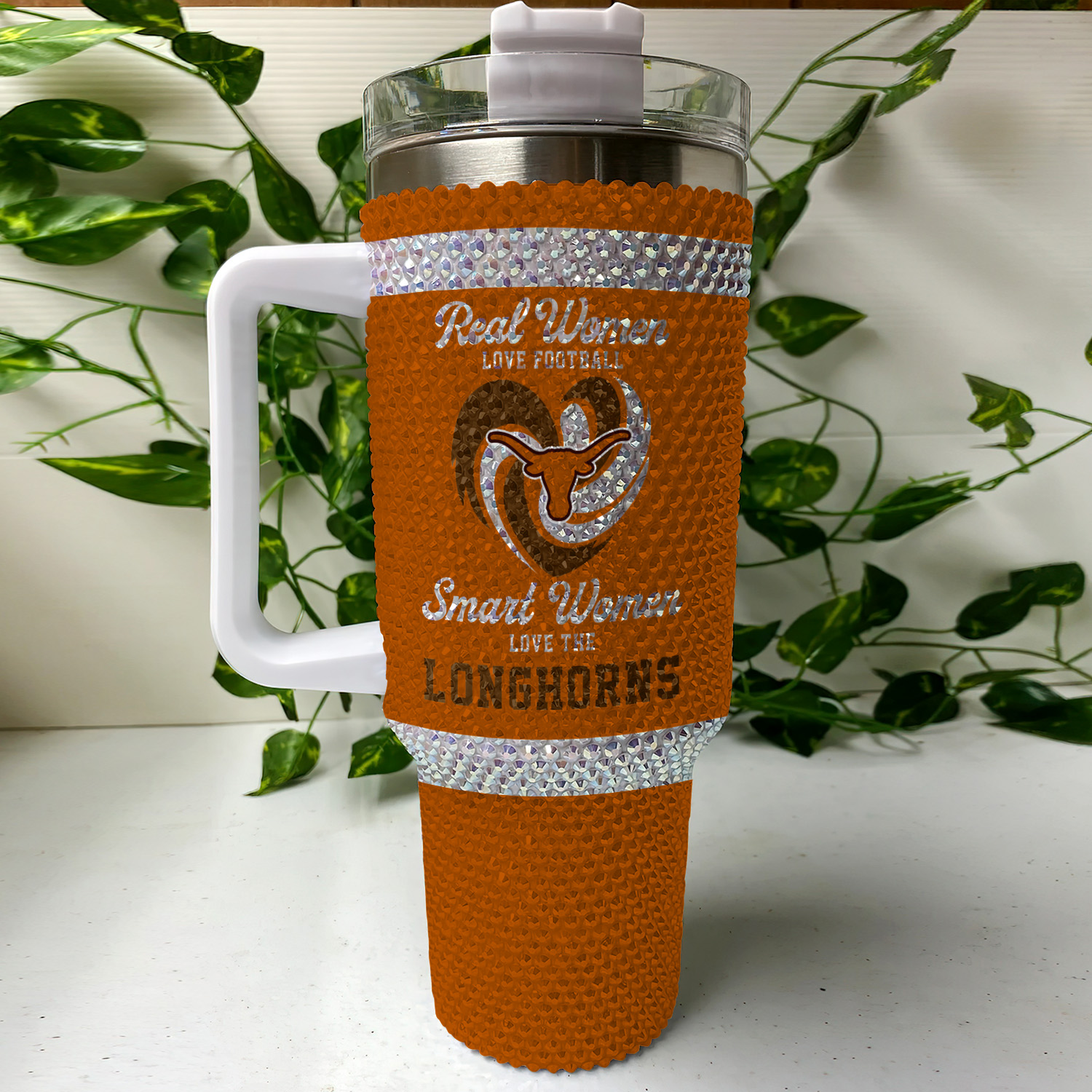 Texas Longhorns NCAA Custom Stanley Cup 40 oz 30 oz Tumbler With Handle