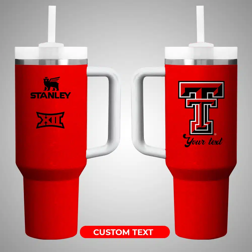 Texas Tech Red Raiders NCAA Custom Stanley Cup 40 oz 30 oz Tumbler With Handle