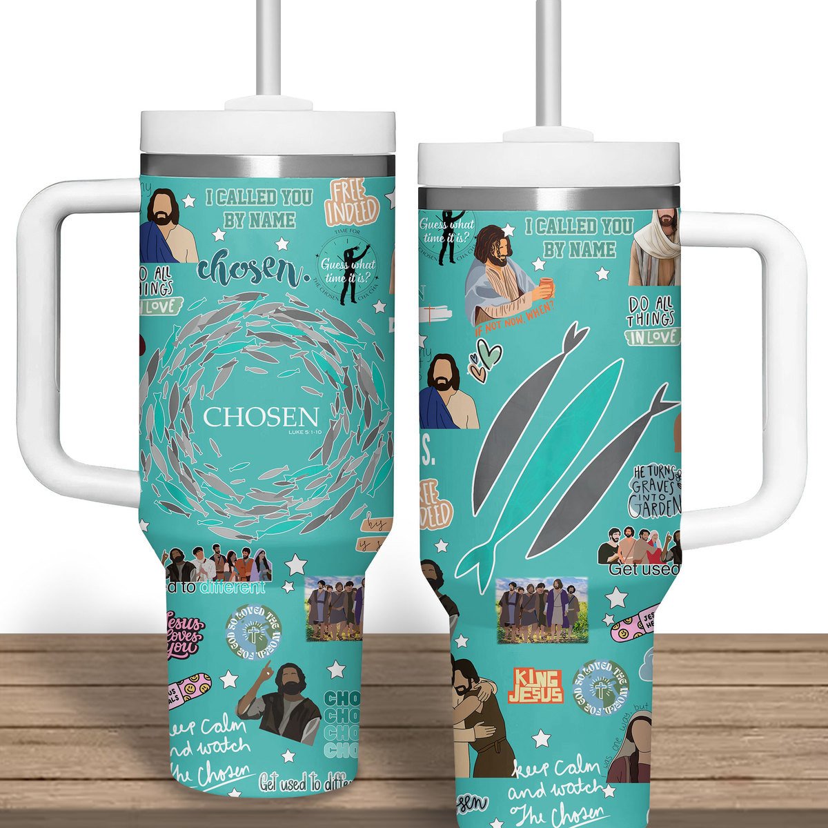 The Chosen TV Series Custom Stanley Cup 40 oz 30 oz Tumbler With Handle