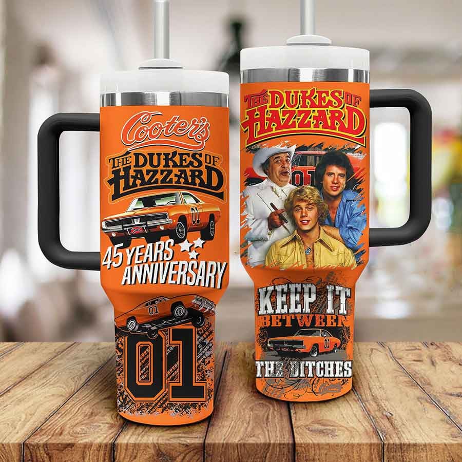The Dukes Of Hazzard TV Series Custom Stanley Cup 40 oz 30 oz Tumbler With Handle