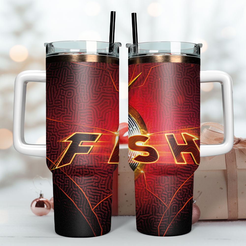 The Flash Movie Custom Stanley Cup 40 oz 30 oz Tumbler With Handle