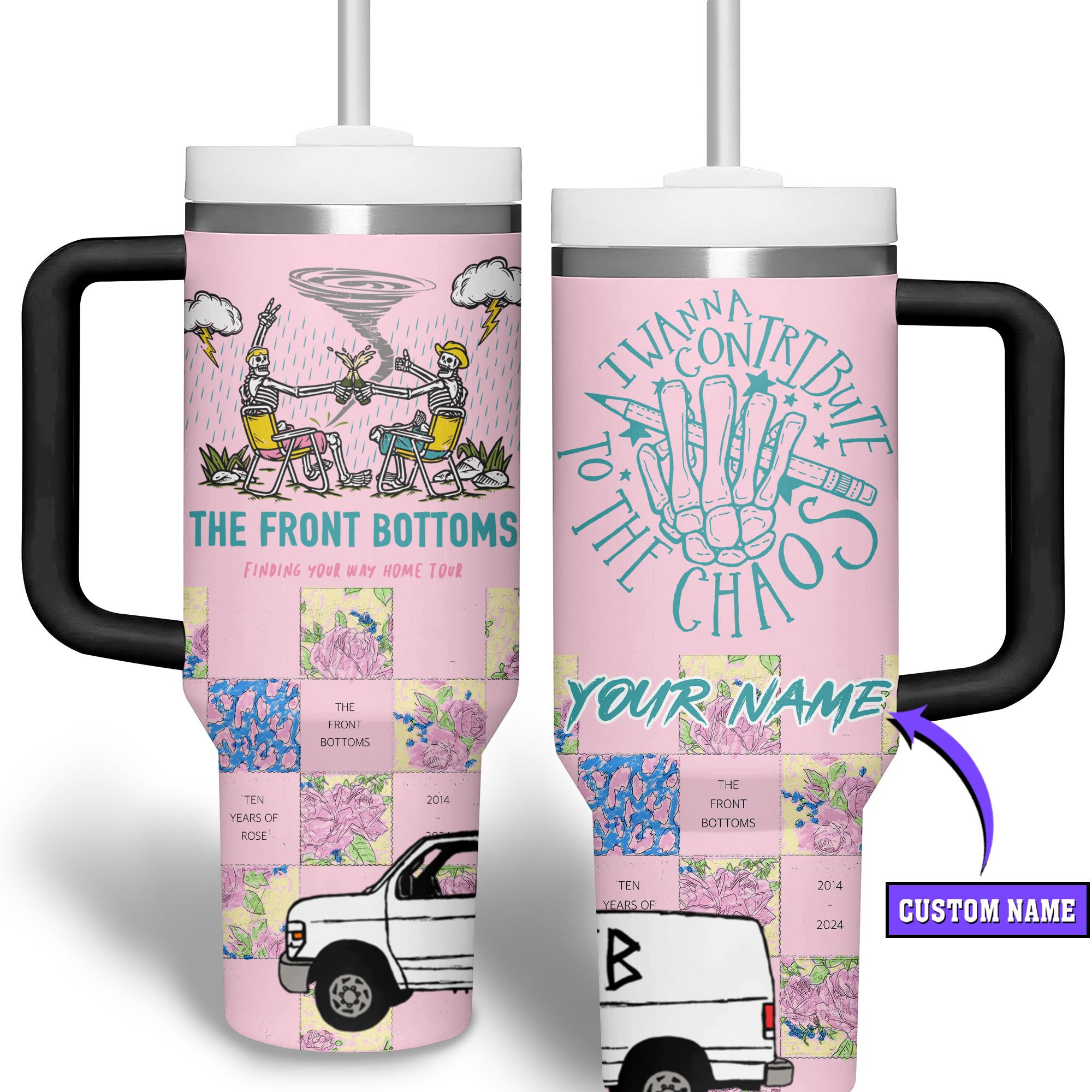 The Front Bottoms Music Custom Stanley Cup 40 oz 30 oz Tumbler With Handle