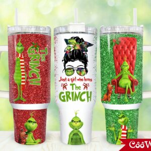 The Grinch Movies Custom Stanley Cup 40 oz 30 oz Tumbler With Handle