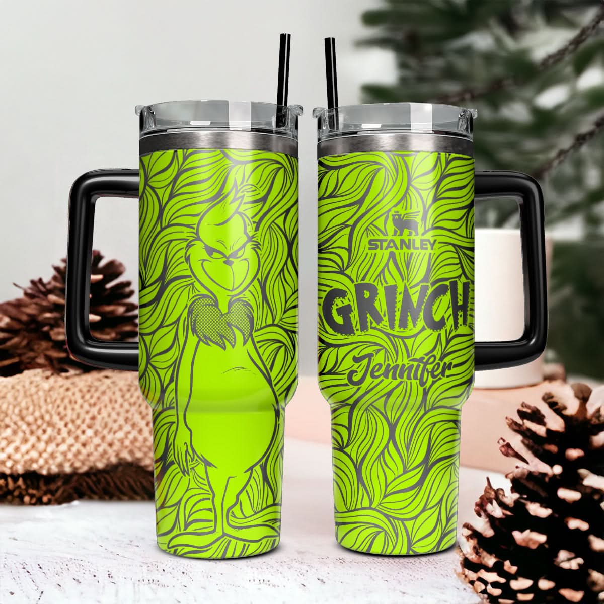 The Grinch Movies Custom Stanley Cup 40 oz 30 oz Tumbler With Handle
